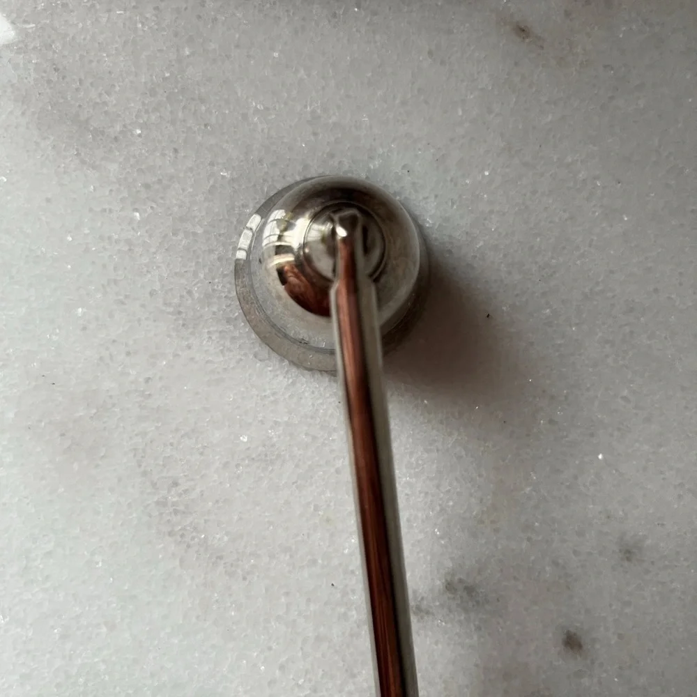 International Silver Co. Silverplated Wooden Handled Candle Snuffer